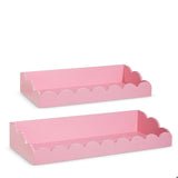 Pink Scalloped Shelves