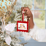 Red Frame Ornament