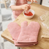 Red Stripe Oven Mitt