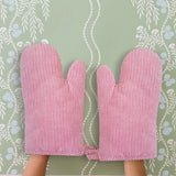 Red Stripe Oven Mitt