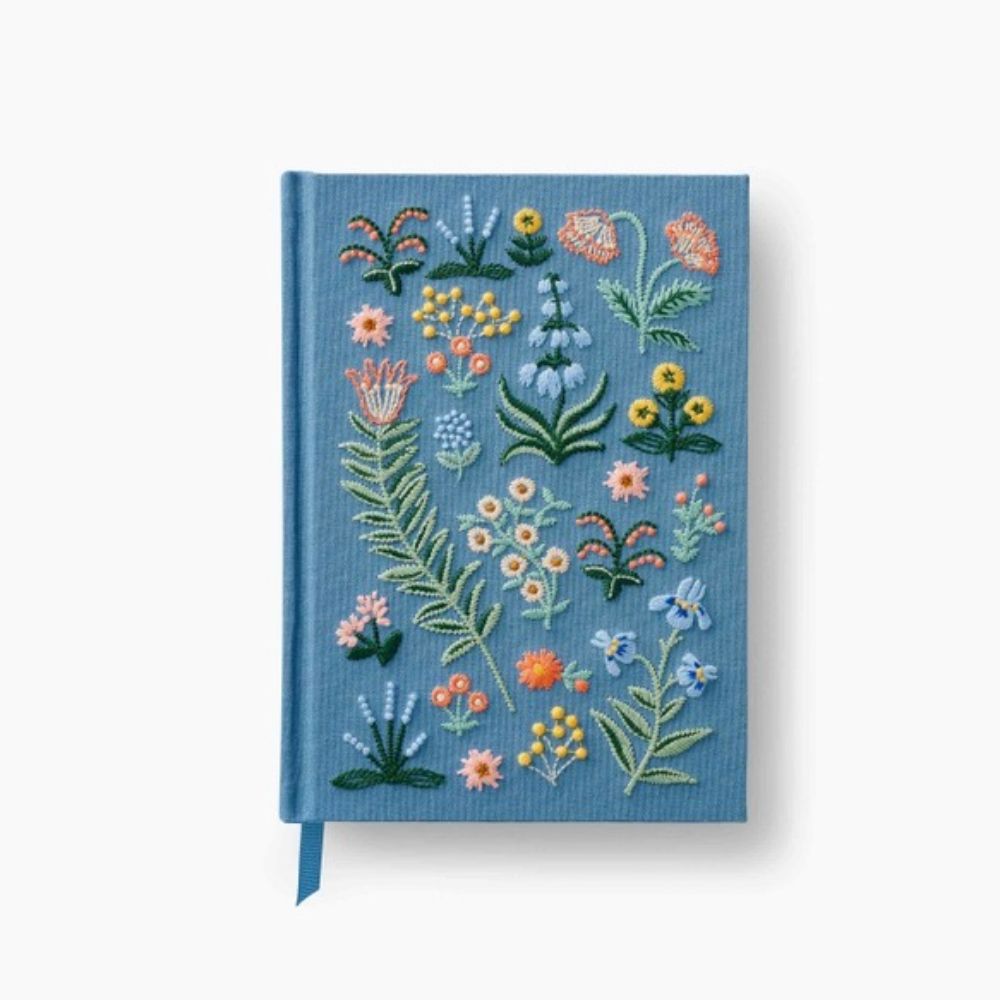 Menagerie Garden Embroidered Journal