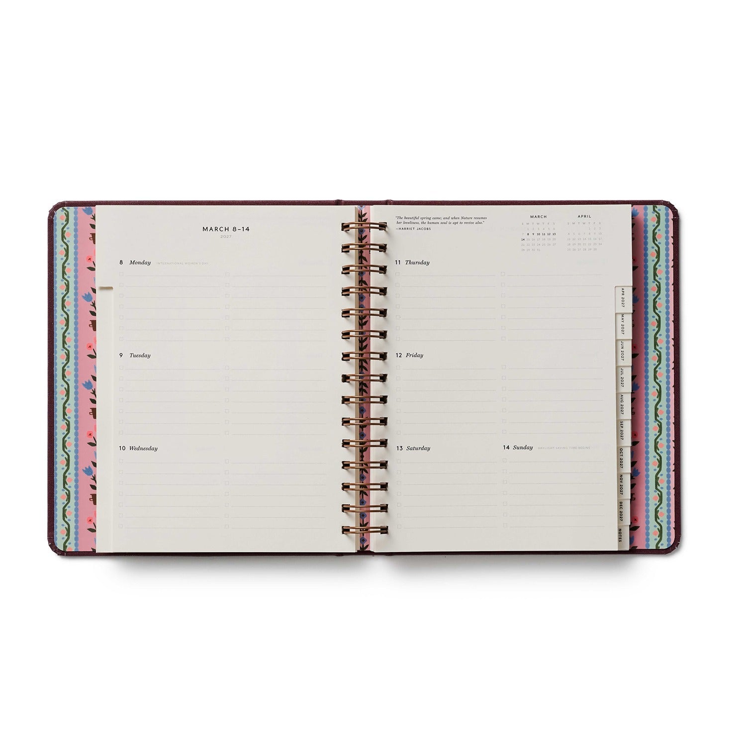 2027 Ladies Night Book Club 17-Month Academic Covered Spiral Planner