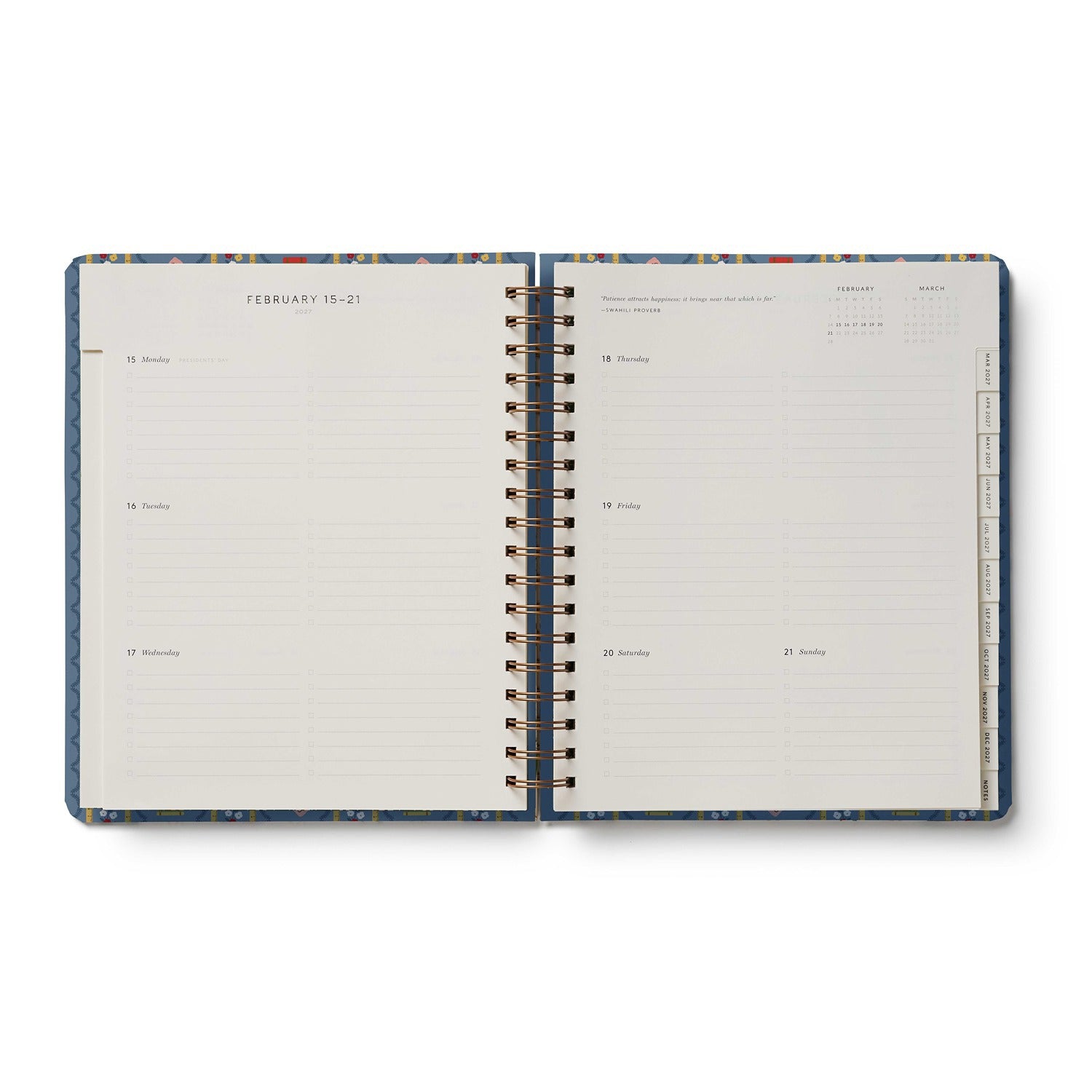 2027 Schoolhouse 17-Month Academic Hardcover Spiral Planner