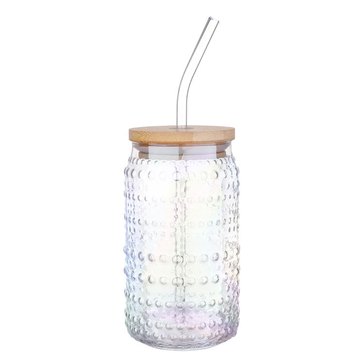 Glass Hobnail Tumbler Luster
