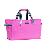 Checking In Tote Red Violet Woven