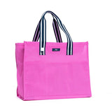 Extended Stay Tote Red Violet Woven