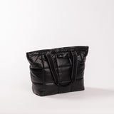 Layover Tote Black Box Quilted