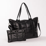 Triple Advisor Travel Bag Black Box Quilted