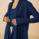 Midnight Pointelle Ballet Cardigan