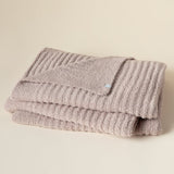 Solid Rib Marshmallow Blanket