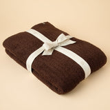 Solid Rib Marshmallow Blanket
