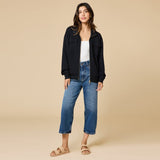 DreamTech Double Zip Black Bomber Jacket