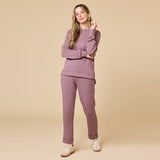 DreamTech Driftwood Crew Tunic with Side Zip & Flood Pant