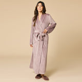 Serenity Shear Driftwood Mink Wrap Robe