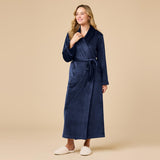 Serenity Shear Midnight Mink Wrap Robe