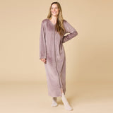Serenity Shear Driftwood Mink Zip Robe