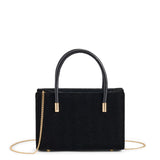 Black Charlotte Top Handle Bag