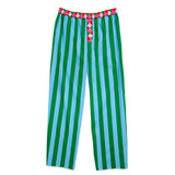 Green Festive Stripe Boxer Pants