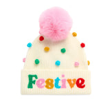 Festive Pom Pom Beanie