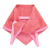 Red Ziggy Triangle Scarf