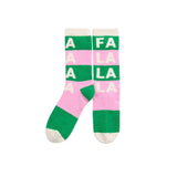 Green "Fa La La" Socks