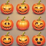 Halloween Pumpkins Bev Napkin