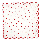 ScallopedPlate-Red Dot