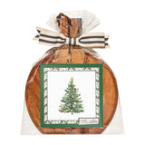 9.75 x 8" Acacia Bevel Board Medium w/ Home for th