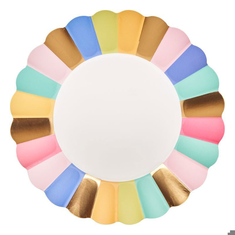 Scalloped Salad Plate Panoply/8pkg FOIL