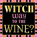 Boo Bold 3 ply Cocktail Napkin - Witch Way to the