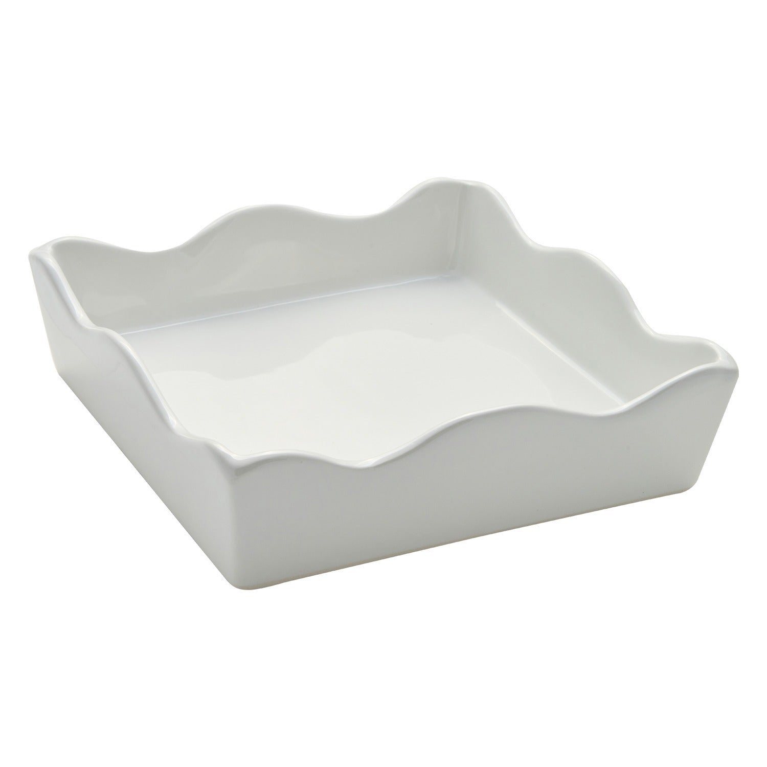 Ceramic Wave Napkin Tray Cocktail Napkin