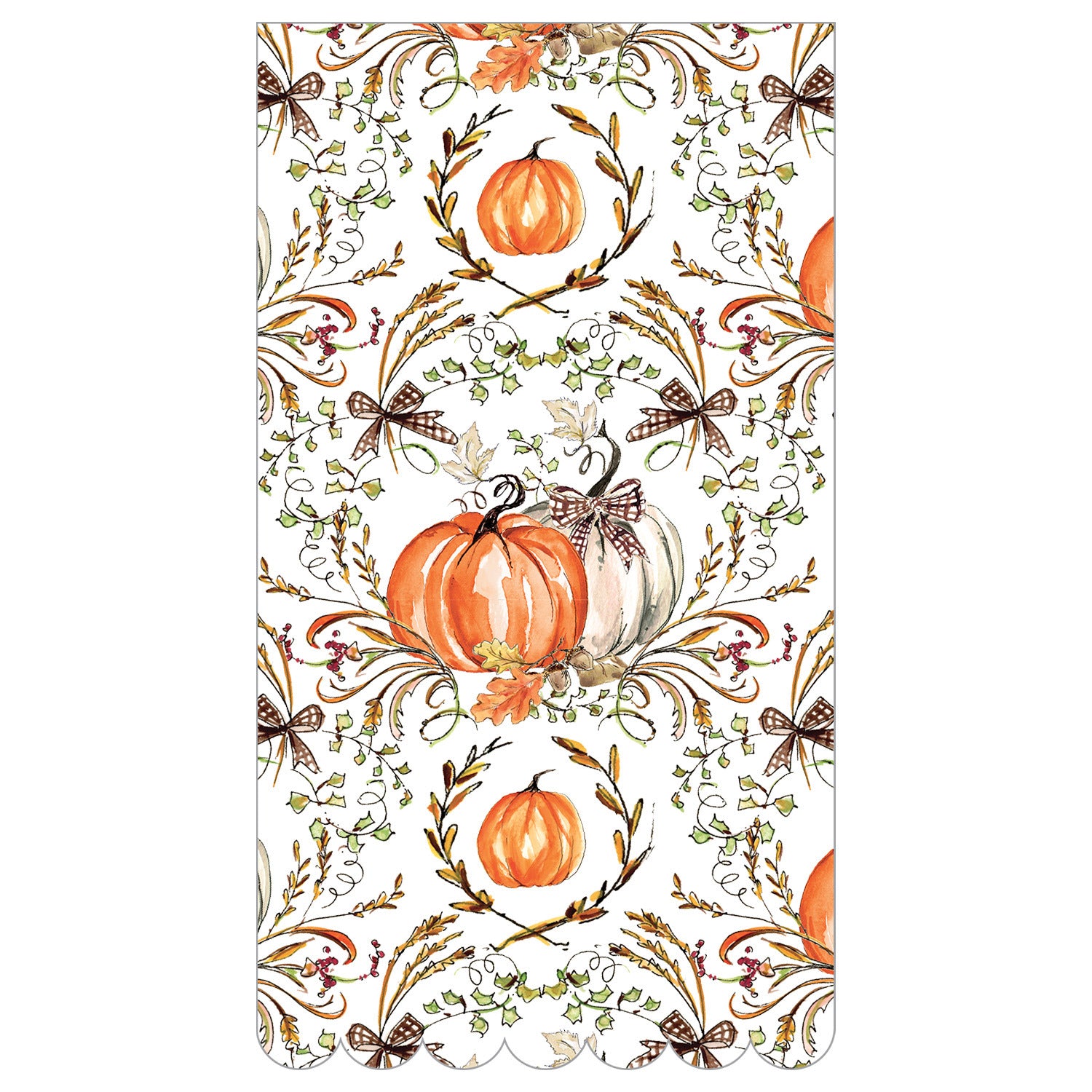Turkey & Gourds by Rosanne Beck Guest Towel 4.5x8"