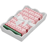 Ceramic Wave Napkin Tray with Guest Towel - Tis th