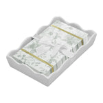 Ceramic Wave Napkin Tray with Guest Towel -  Timel