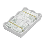 Ceramic Wave Napkin Tray with Guest Towel -  Timel