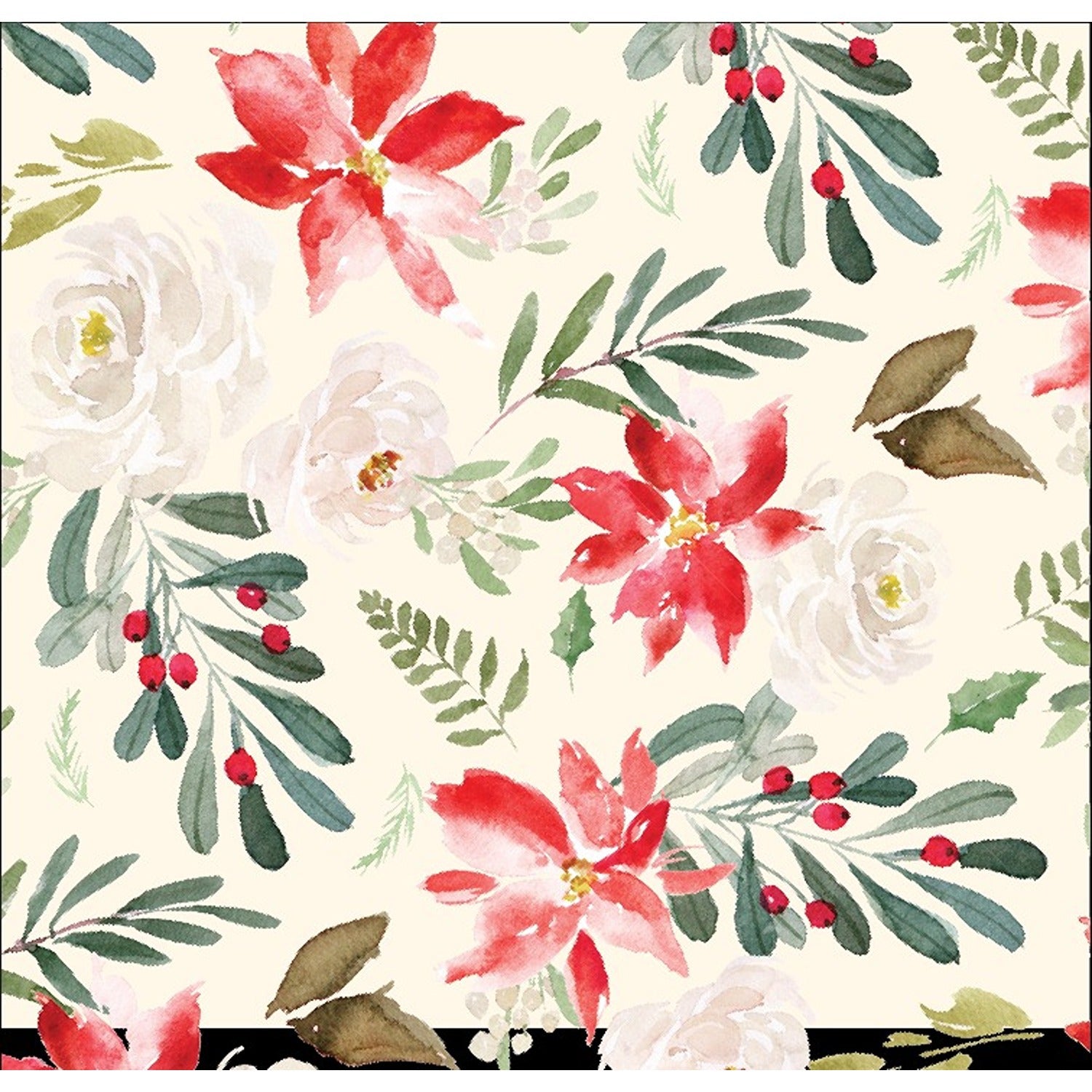 Winter Blossom 3 Ply Cocktail Napkin 26pkg