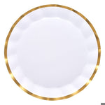 Wavy Charger Plate Everyday White/8pkg 400gsm, FOI