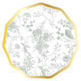 Wavy Dinner Plate Timeless Sage 400gsm / 8pkg FOIL