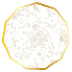 Wavy Dinner Plate Timeless Sand 400gsm / 8pkg FOIL