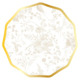 Wavy Dinner Plate Timeless Sand 400gsm / 8pkg FOIL