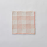 Cotton Linen Check Blush Napkin