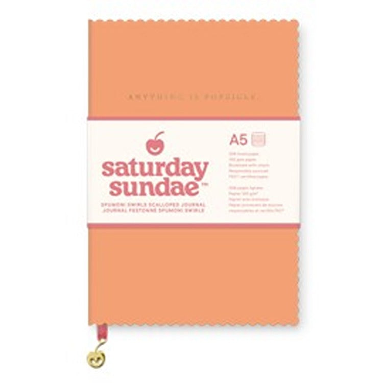 Tutti-Frutti Spumoni Swirls Scalloped Journal