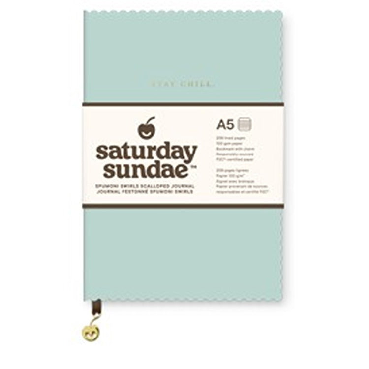 Mint Chip Spumoni Swirls Scalloped Journal