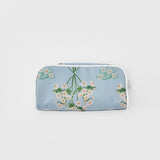 Suzanne Lt Blue Patterned Toiletry Bag