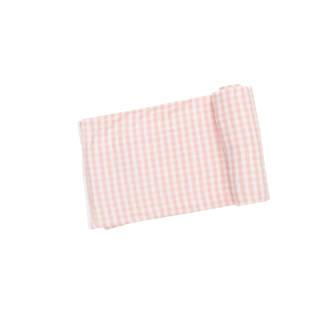 Mini Gingham Pink Swaddle Blanket