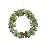 Acrylic Green Wreath Ornament