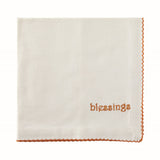 "Blessings" Embroidered Napkin