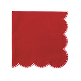 Peppermint Red Wavy Edge Napkin