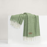 Olive Italian Herringbone Throw