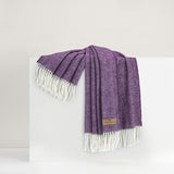 Plum Italian Herringbone Throw